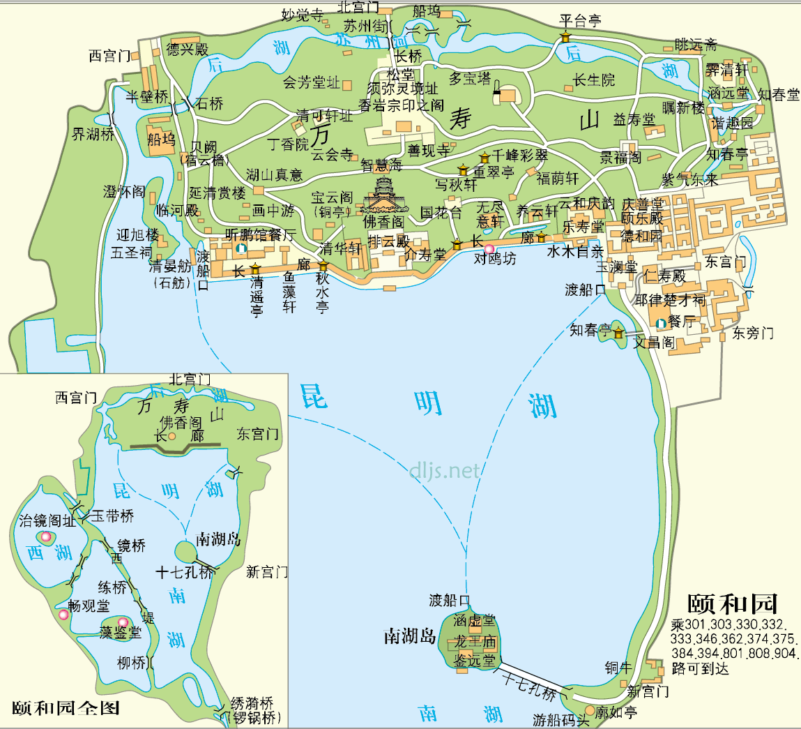 颐和园地图全景地图展示_地图分享