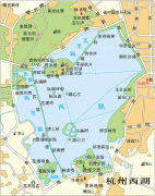 杭州西湖导游图