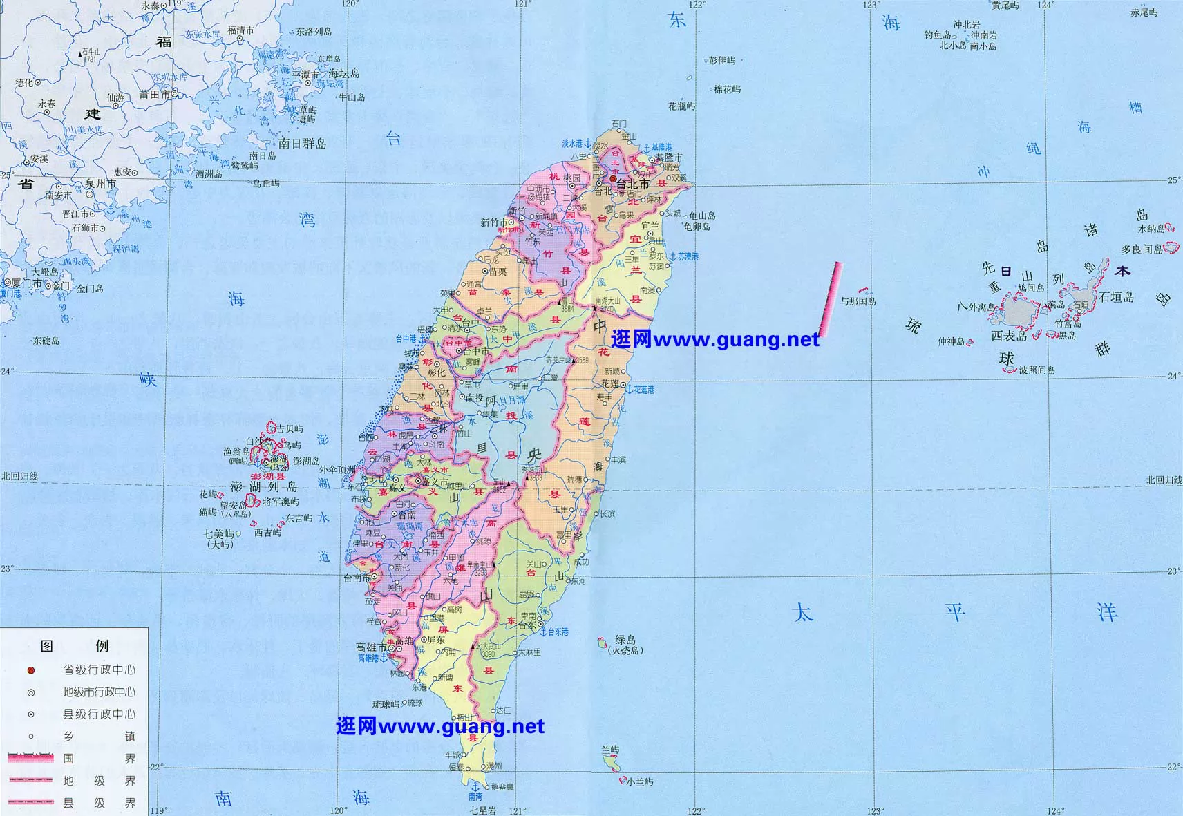 台湾地图,台湾地图查询,台湾地图全图