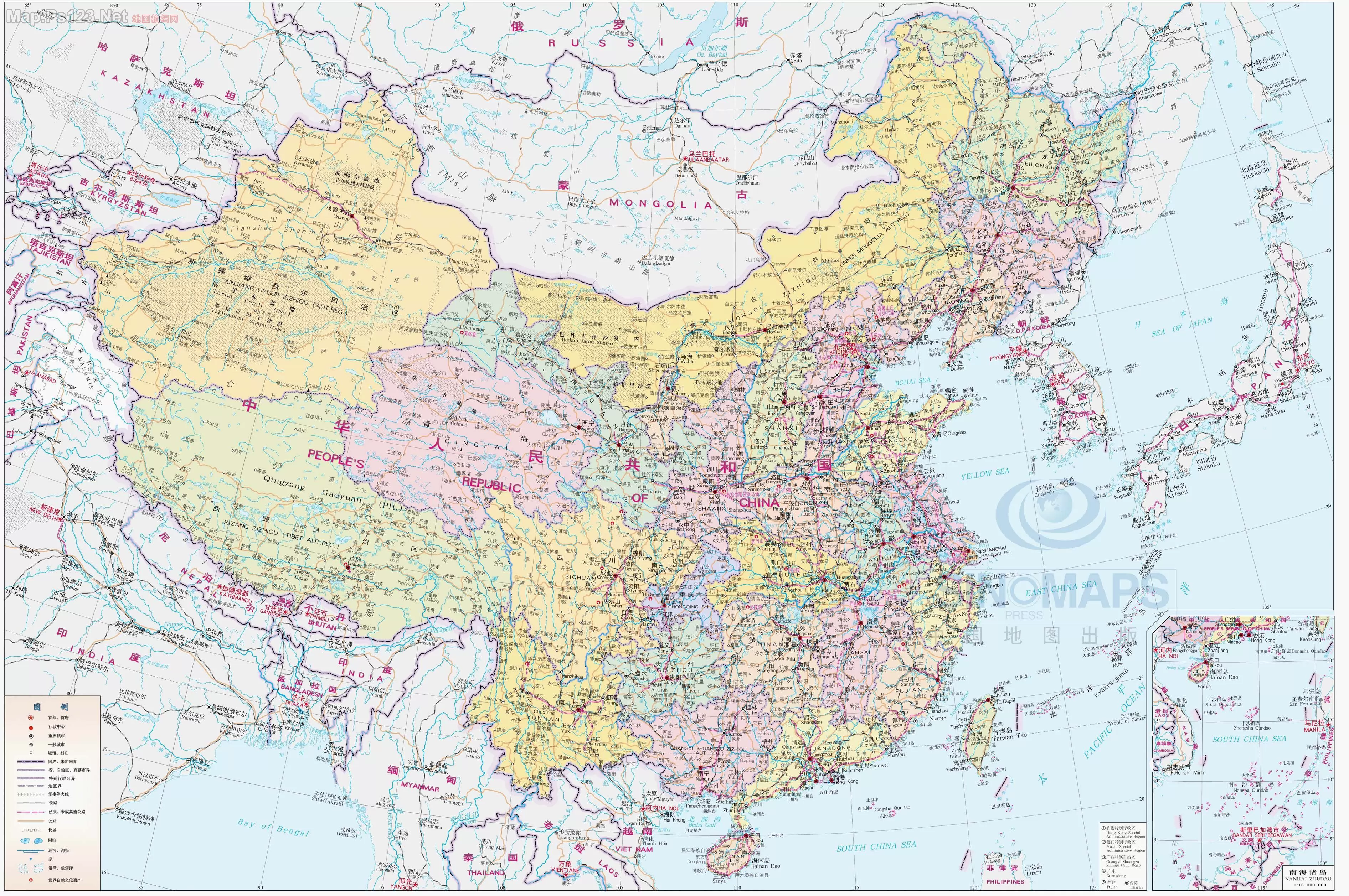 中国地形图——10M超高清3D大图，细节清晰，纤毫毕现！请连接好Wifi！一定要放大看原图！ - 知乎