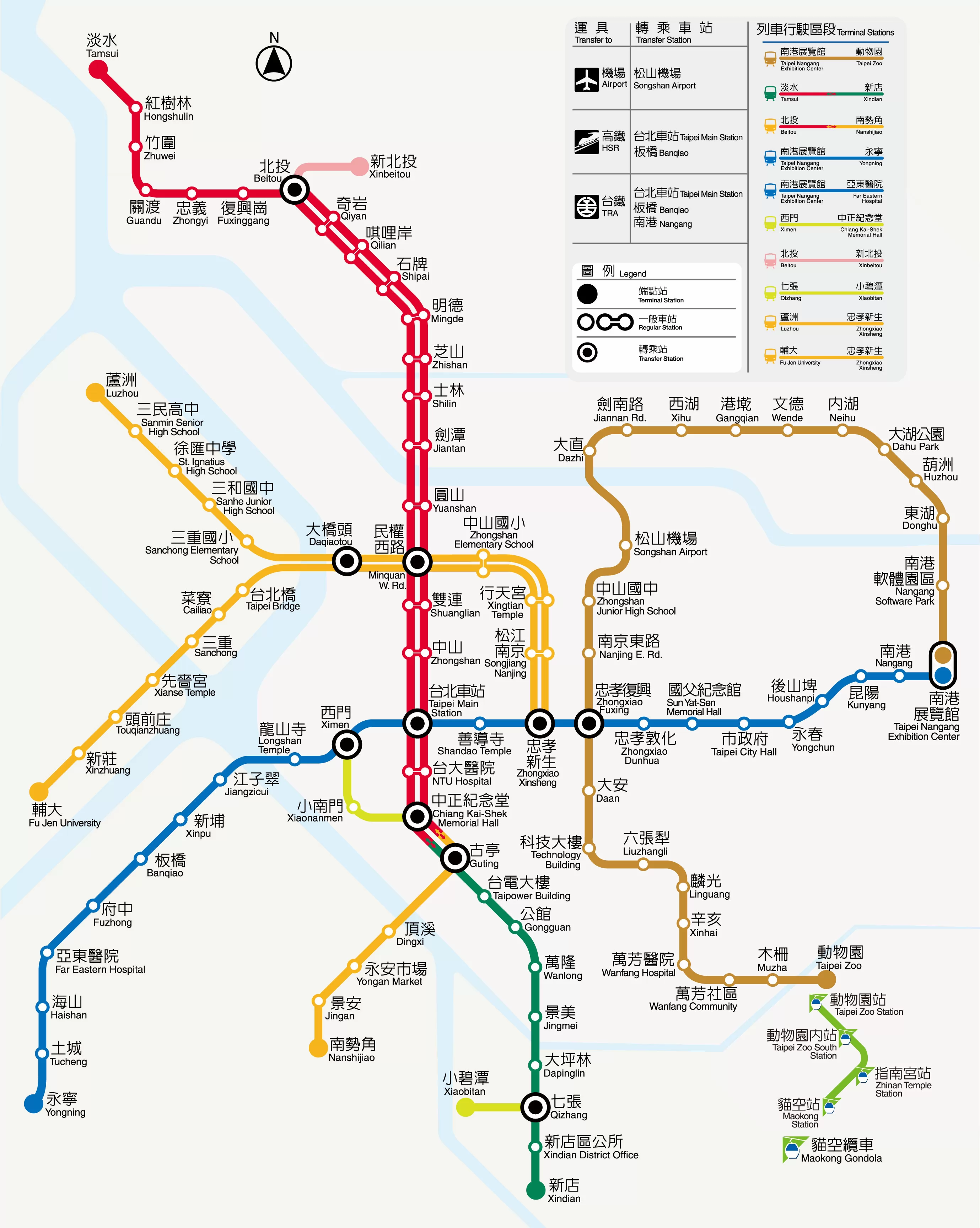 台湾高铁线路图