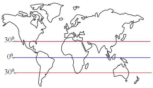 世界轮廓空白地图(3)