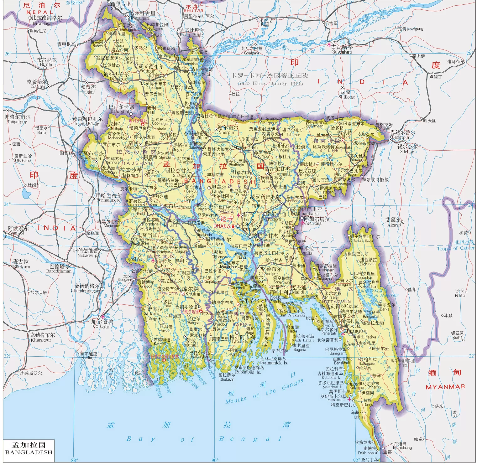 孟加拉国面积不大，为何人口达到1.6亿？与一条河有关_贾木纳
