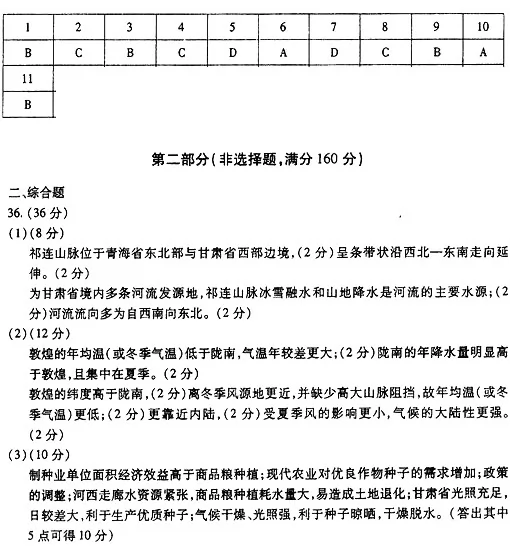 北京市朝阳区2016届高三一模地理试题 - 地理