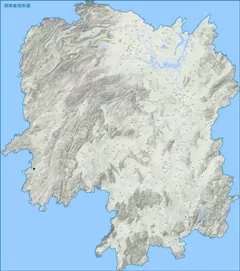 湖南地图（地形图）