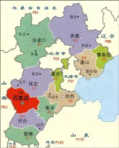  石家庄在河北省的位置图 