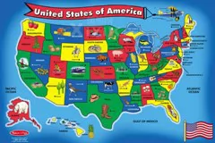 美国50州特产地图