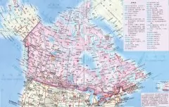 加拿大地图中文版高清