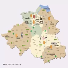 浙江省绍兴市旅游地图
