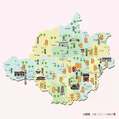 河北省保定市旅游地图