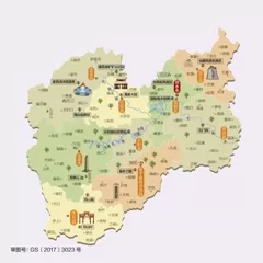 浙江省丽水市旅游地图