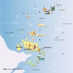 浙江省舟山市旅游地图