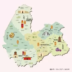 山西省朔州市旅游地图