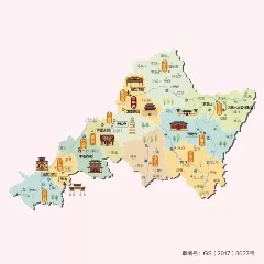 山西省晋中市旅游地图