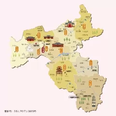 山西省大同市旅游地图