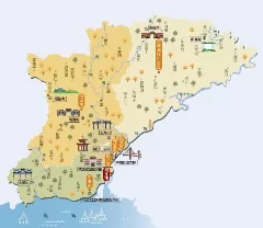 辽宁省丹东市旅游地图