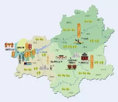 辽宁省抚顺市旅游地图