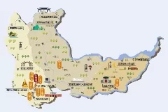 黑龙江省鹤岗市旅游地图
