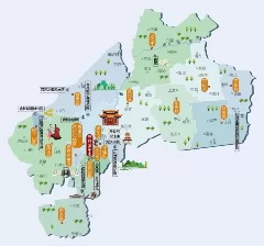 黑龙江省齐齐哈尔市旅游地图