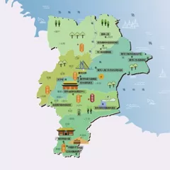  山东省东营市旅游地图 