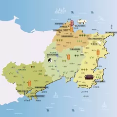 山东省威海市旅游地图