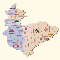  河南省鹤壁市旅游地图 