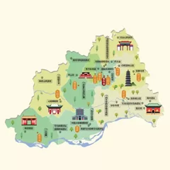 河南省焦作市旅游地图 