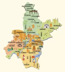 湖北省武汉市旅游地图