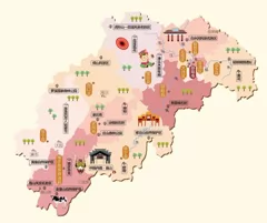  湖南省邵阳市旅游地图 