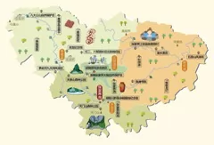  湖南省张家界市旅游地图 