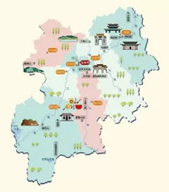 广西玉林市旅游地图