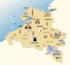 海南省儋州市旅游地图