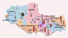  西藏自治区旅游地图 