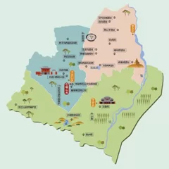 宁夏回族自治区石嘴山市旅游地图