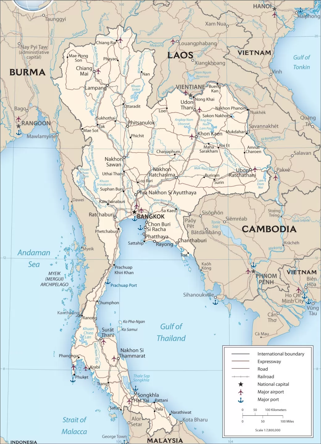 泰国旅游景点地图图片素材-编号32153794-图行天下