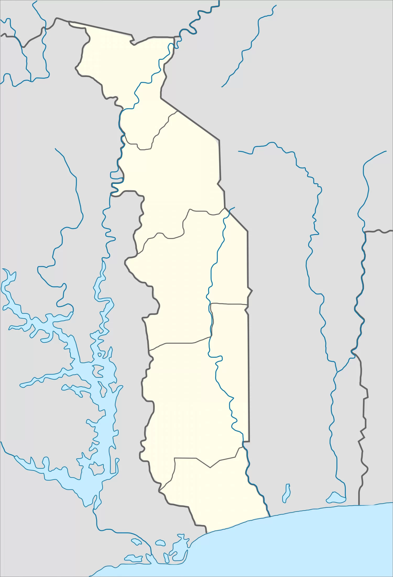 多哥政区图 - 多哥地图 - 地理教师网