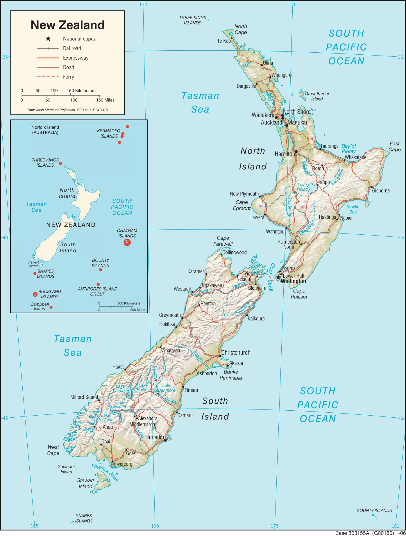 新西兰卫星地图 - 新西兰地图 - 地理教师网