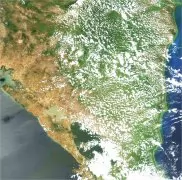  尼加拉瓜卫星地图 