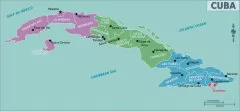  古巴行政区划图 