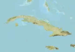  古巴地形图 