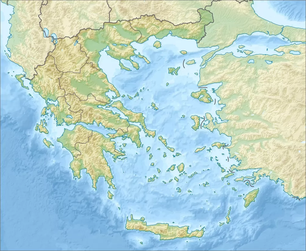 希腊地形图 - 希腊地图 - 地理教师网