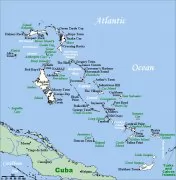 巴哈马行政区划图