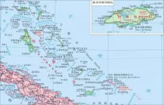  巴哈马地图中文版高清 