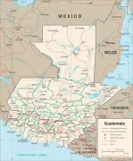  危地马拉政区地图 