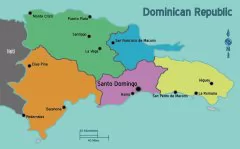 多米尼加政区地图