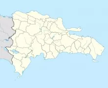 多米尼加空白地图