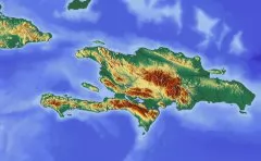  多米尼加地形图 