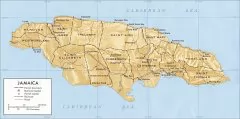  牙买加政区图 