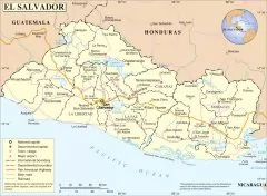 萨尔瓦多交通旅游地图