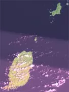 格林纳达卫星地图